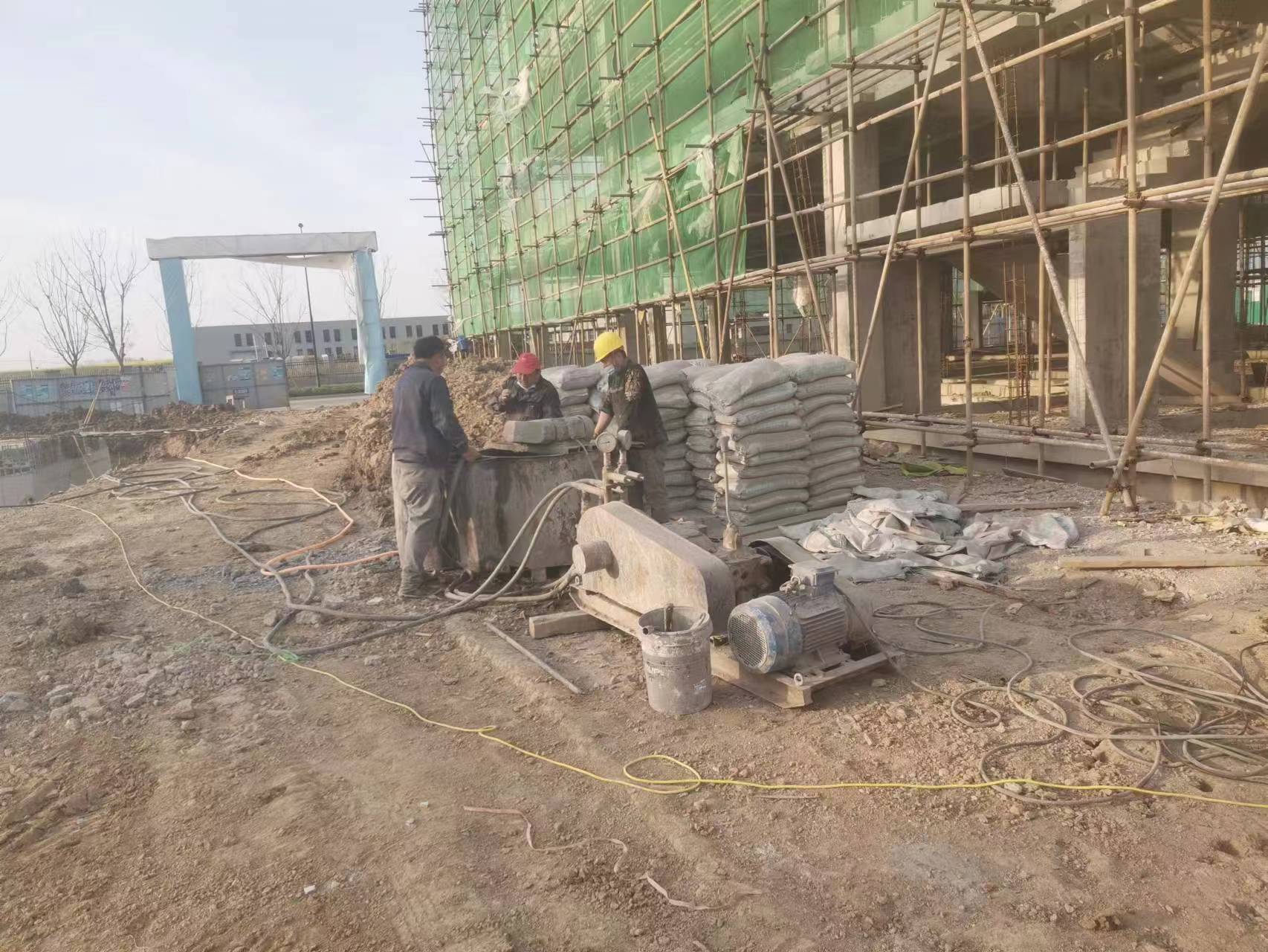 孝昌别墅下沉注浆